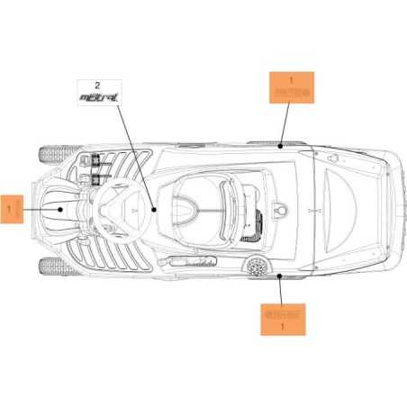 ORIGINAL EMAK-ETIKETTENSATZ 68130522AR | NewgardenParts.com
