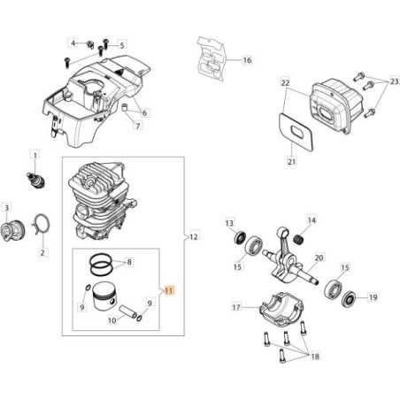 ORIGINAL PISTON KIT EMAK 50170357 | NewgardenParts.com