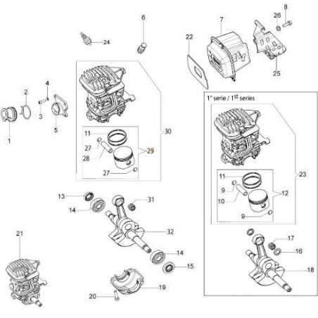 ORIGINAL PISTON KIT EMAK 50230243 | NewgardenParts.com