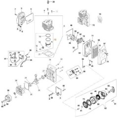 PISTON KIT D.47.5 ORIGINAL EMAK 56520276R | NewgardenParts.com