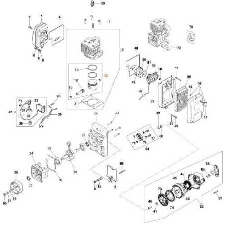 PISTON KIT D.47.5 ORIGINAL EMAK 56520276R | NewgardenParts.com