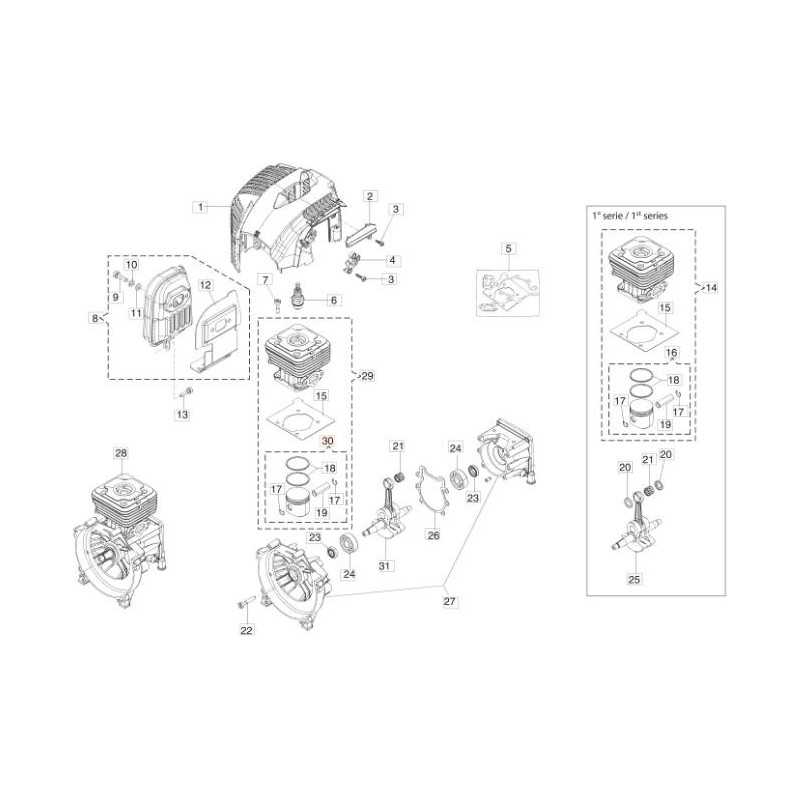 ORIGINAL PISTON KIT EMAK 61210136