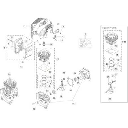ORIGINAL PISTON KIT EMAK 61210136 | NewgardenParts.com