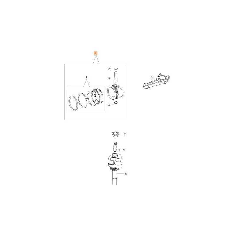 KIT PISTON ORIGINAL EMAK L66150412