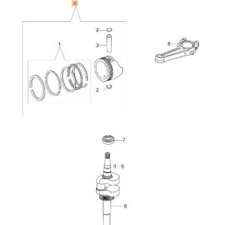 ORIGINAL PISTON KIT EMAK L66150412 | NewgardenParts.com