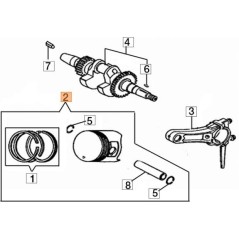 ORIGINAL PISTON KIT EMAK L66150600 | NewgardenParts.com