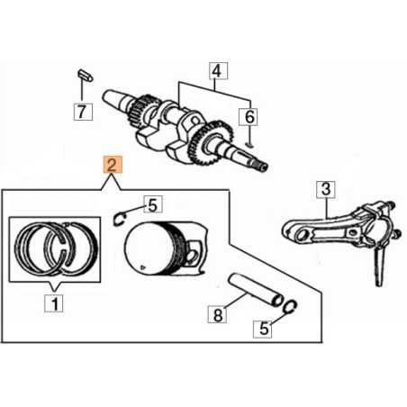 ORIGINAL PISTON KIT EMAK L66150600 | NewgardenParts.com