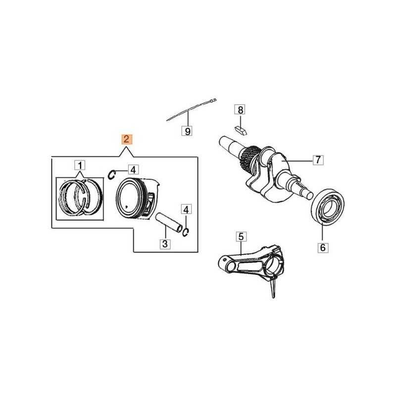 ORIGINAL PISTON KIT EMAK L66150611