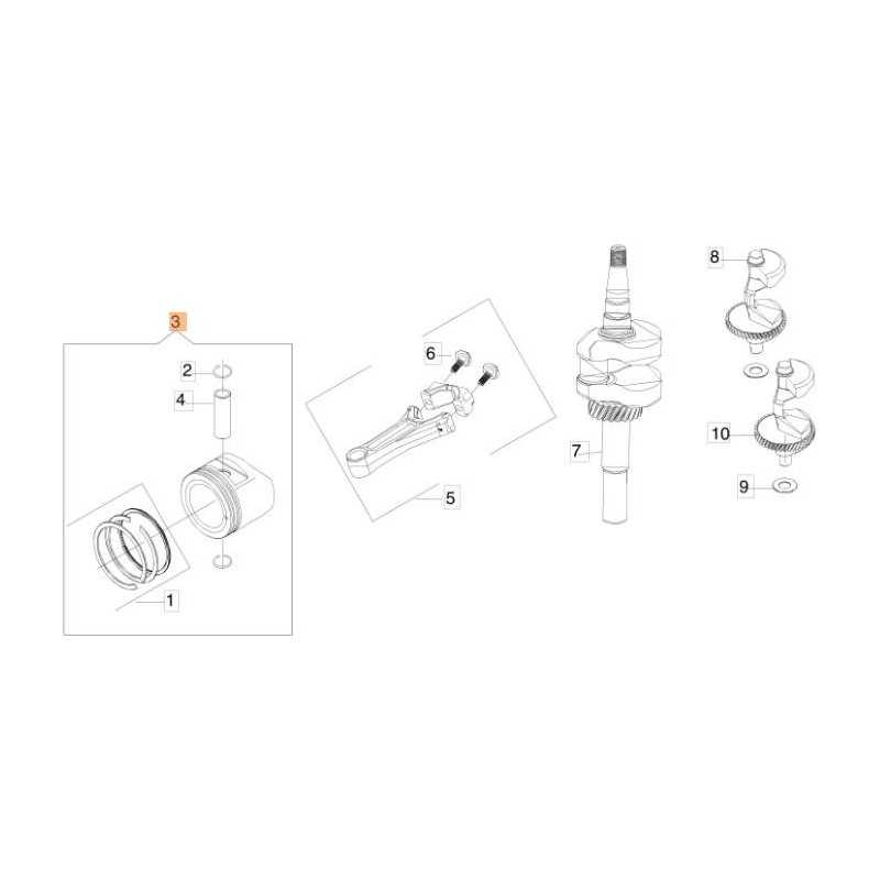 ORIGINAL PISTON KIT EMAK L66150754
