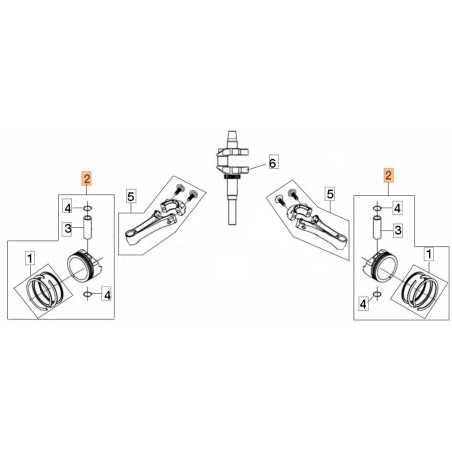 ORIGINAL PISTON KIT EMAK L66151064 | NewgardenParts.com