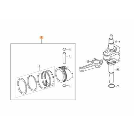 ORIGINAL PISTON KIT EMAK L66151575 | NewgardenParts.com