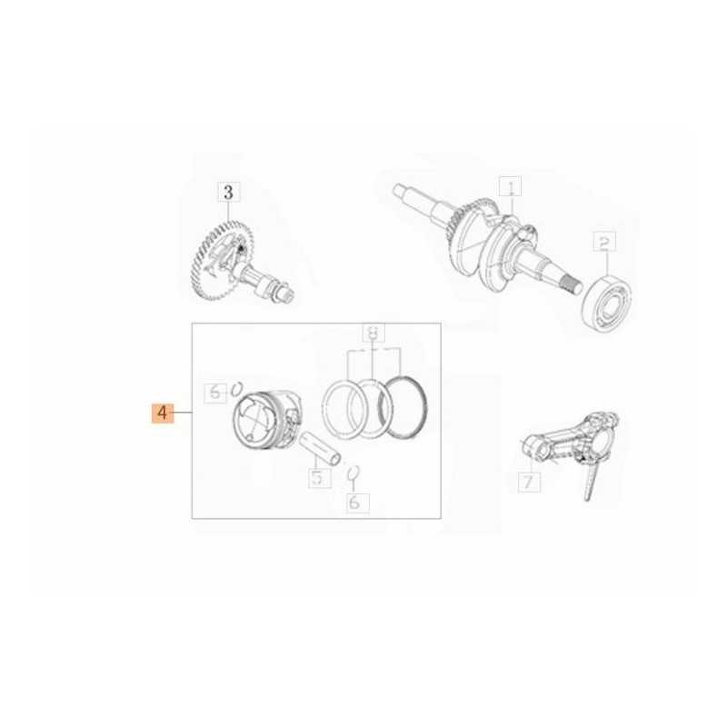 ORIGINAL PISTON KIT EMAK L66151845
