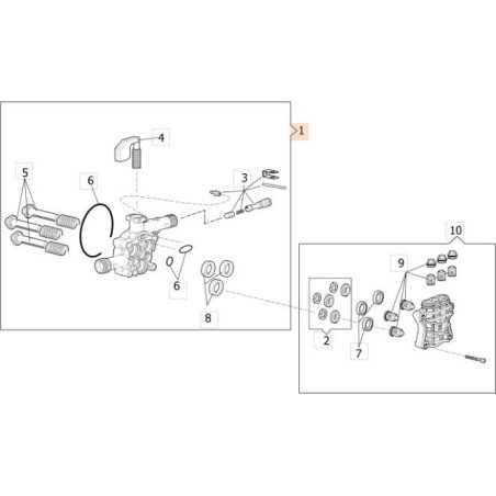 COMPLETE PISTON HOLDER KIT ORIGINAL EMAK CH50270066 | NewgardenParts.com
