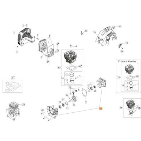 KIT SEMICARTER + VITI ORIGINALE EMAK 61280292 | NewgardenParts.com