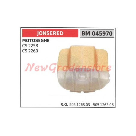 Filtro aria JONSERED motosega CS 2258 2260 045970 | NewgardenParts.com