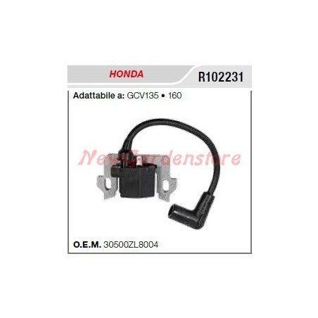 Bobina di accensione HONDA motozappa GCV135 160 R102231 | NewgardenParts.com