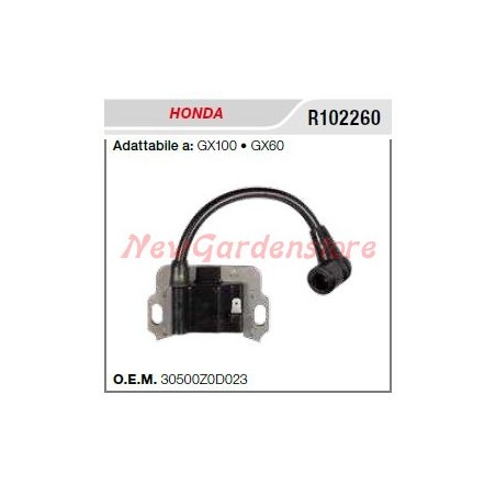 Bobina di accensione HONDA motozappa GX100 60 R102260 | NewgardenParts.com