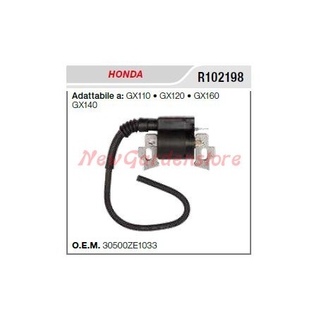 Bobina di accensione HONDA motozappa GX110 120 160 140 R102198 | NewgardenParts.com