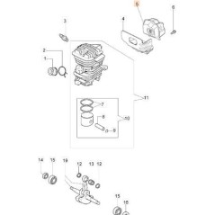 SILENCIADOR COMPLETO ORIGINAL EMAK 50170189BR | NewgardenParts.com