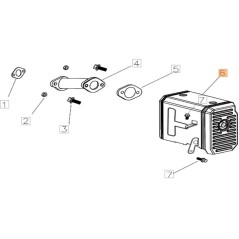SILENCIADOR ORIGINAL EMAK L66152436 | NewgardenParts.com