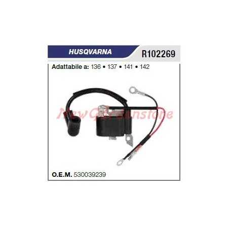 Ignition coil HUSQVARNA chainsaw 136 137 141 142 R102269 | NewgardenParts.com