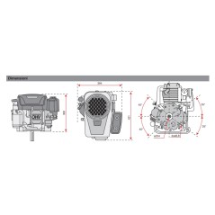 Motore COMPLETO STIGA LONCIN ST7750 16,5 HP 452 CC trattorino tagliaerba | NewgardenParts.com