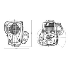 Motore COMPLETO STIGA LONCIN ST7750 16,5 HP 452 CC trattorino tagliaerba | NewgardenParts.com