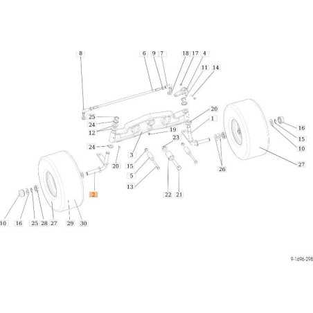 ORIGINAL WHEEL PIN EMAK SGS532916432273 | NewgardenParts.com