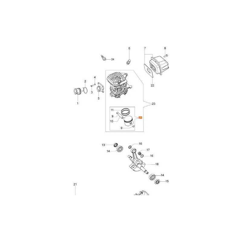 KOMPLETTER KOLBEN ORIGINAL EMAK 50232010
