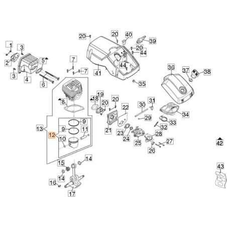 COMPLETE PISTON ORIGINAL EMAK 50300049 | NewgardenParts.com