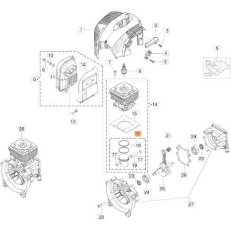 COMPLETE PISTON ORIGINAL EMAK 61350208 | NewgardenParts.com
