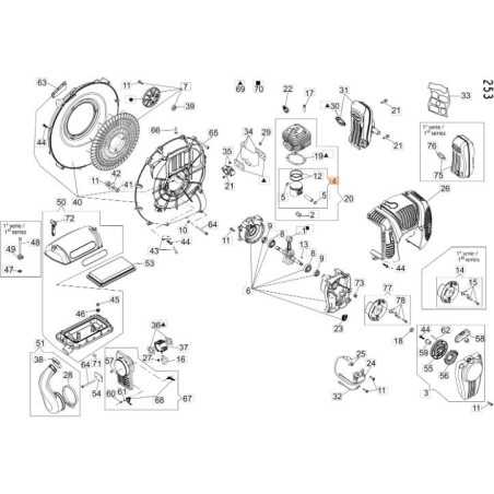 COMPLETE PISTON ORIGINAL EMAK CFI0G01900 | NewgardenParts.com