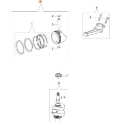 ORIGINAL PISTON EMAK L66150217A | NewgardenParts.com