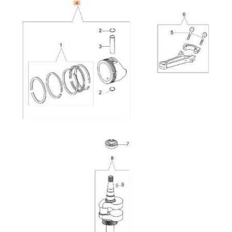 ORIGINAL PISTON EMAK L66150217A | NewgardenParts.com