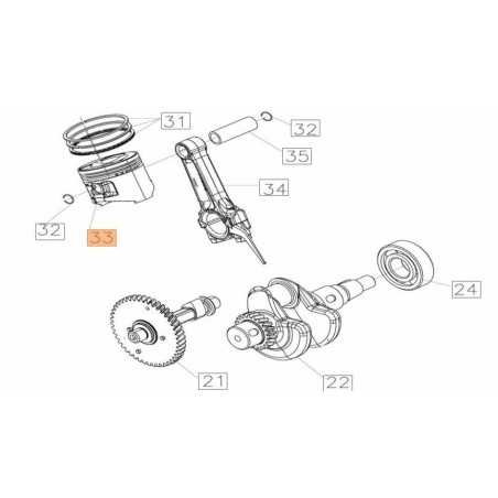 ORIGINAL PISTON EMAK L66152504 | NewgardenParts.com