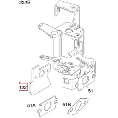 Distanziatore carburatore originale motore rasaerba BRIGGS & STRATTON 692799 | NewgardenParts.com