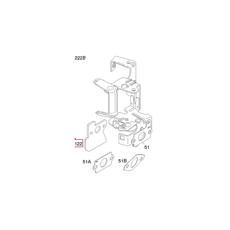 Distanziatore carburatore originale motore rasaerba BRIGGS & STRATTON 692799