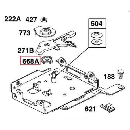 Original BRIGGS & STRATTON lawn mower engine spacer 694257 | NewgardenParts.com
