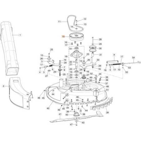 PULLEY WITH WELDED TUBE COMPL. 3 IN 1 ORIGINAL EMAK 68130736R | NewgardenParts.com