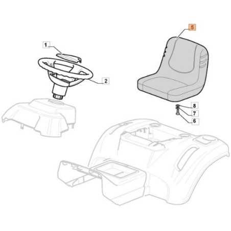 ORIGINAL EMAK SEAT G125722463E0 | NewgardenParts.com