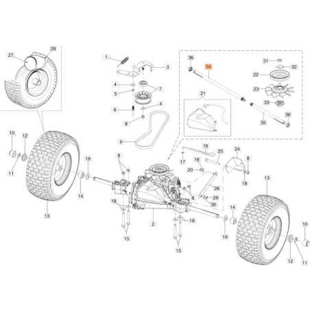 ARBRE D'ESSIEU EMAK ORIGINAL 68130294R | NewgardenParts.com