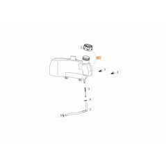 Original OLEOMAC G53TKALLROADPLUS4 Rasenmähertank L66151591 | NewgardenParts.com