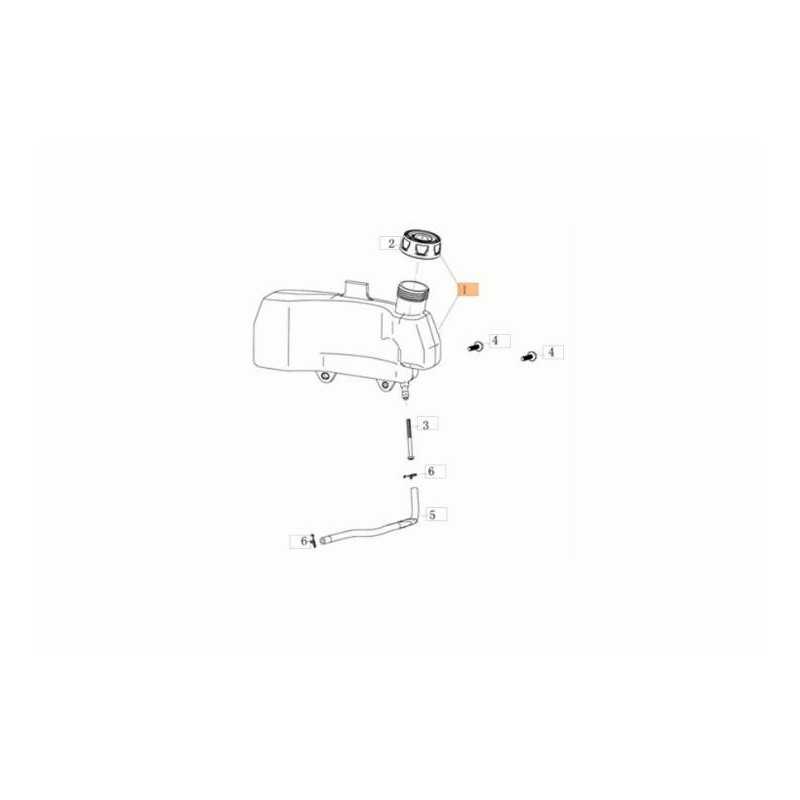 Original OLEOMAC G53TKALLROADPLUS4 Rasenmähertank L66151591