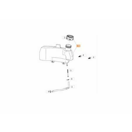 Original OLEOMAC G53TKALLROADPLUS4 Rasenmähertank L66151591 | NewgardenParts.com