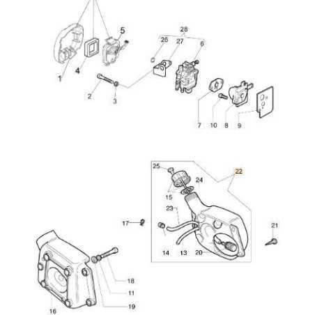ORIGINAL TANK EMAK 61152005R | NewgardenParts.com
