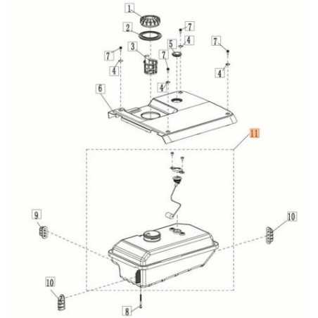 ORIGINAL TANK EMAK L66152709 | NewgardenParts.com
