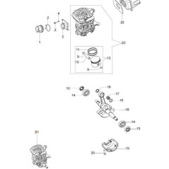 SHORT BLOCK ORIGINAL EMAK 50232020AR | NewgardenParts.com