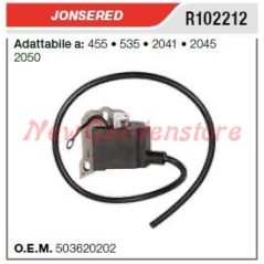 Bobina di accensione JONSERED motosega 455 535 2041 2045 2050 R102212 | NewgardenParts.com