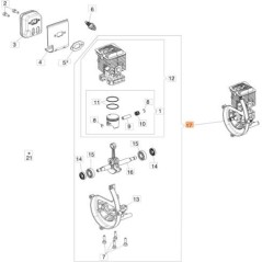 SHORT BLOCK ORIGINAL EMAK 56600174R | NewgardenParts.com