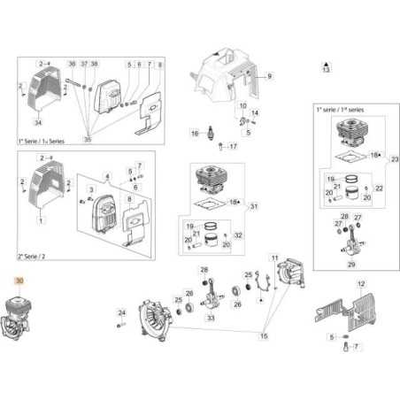 SHORT BLOCK ORIGINAL EMAK 61330241R | NewgardenParts.com